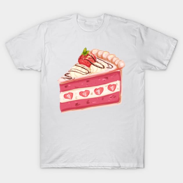 Strawberry cake T-Shirt by NaoRi